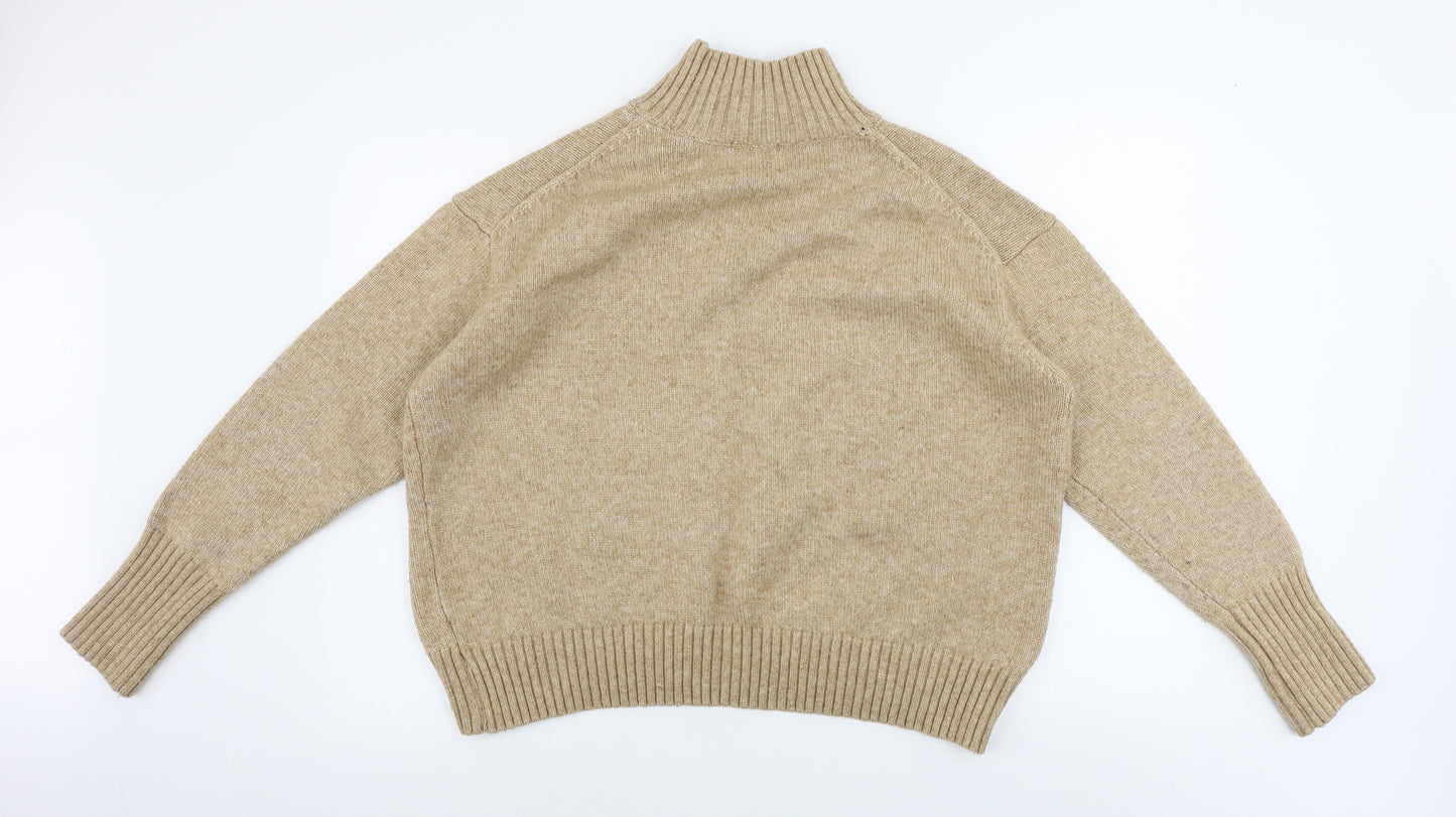 H&M  Womens Beige   Pullover Jumper Size XS