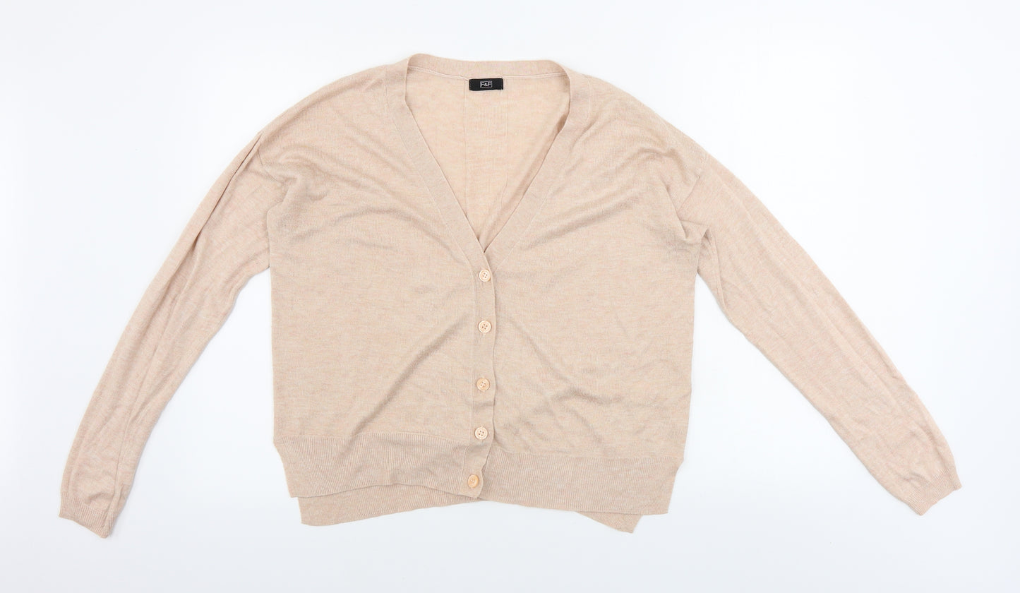 F&F  Womens Pink   Cardigan Jumper Size 12