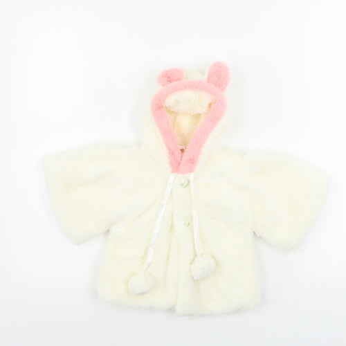 Preworn  Girls Beige   Jacket Coat Size 8 Years