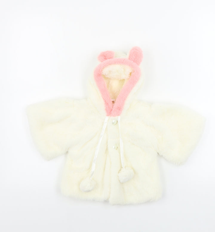 Preworn  Girls Beige   Jacket Coat Size 8 Years