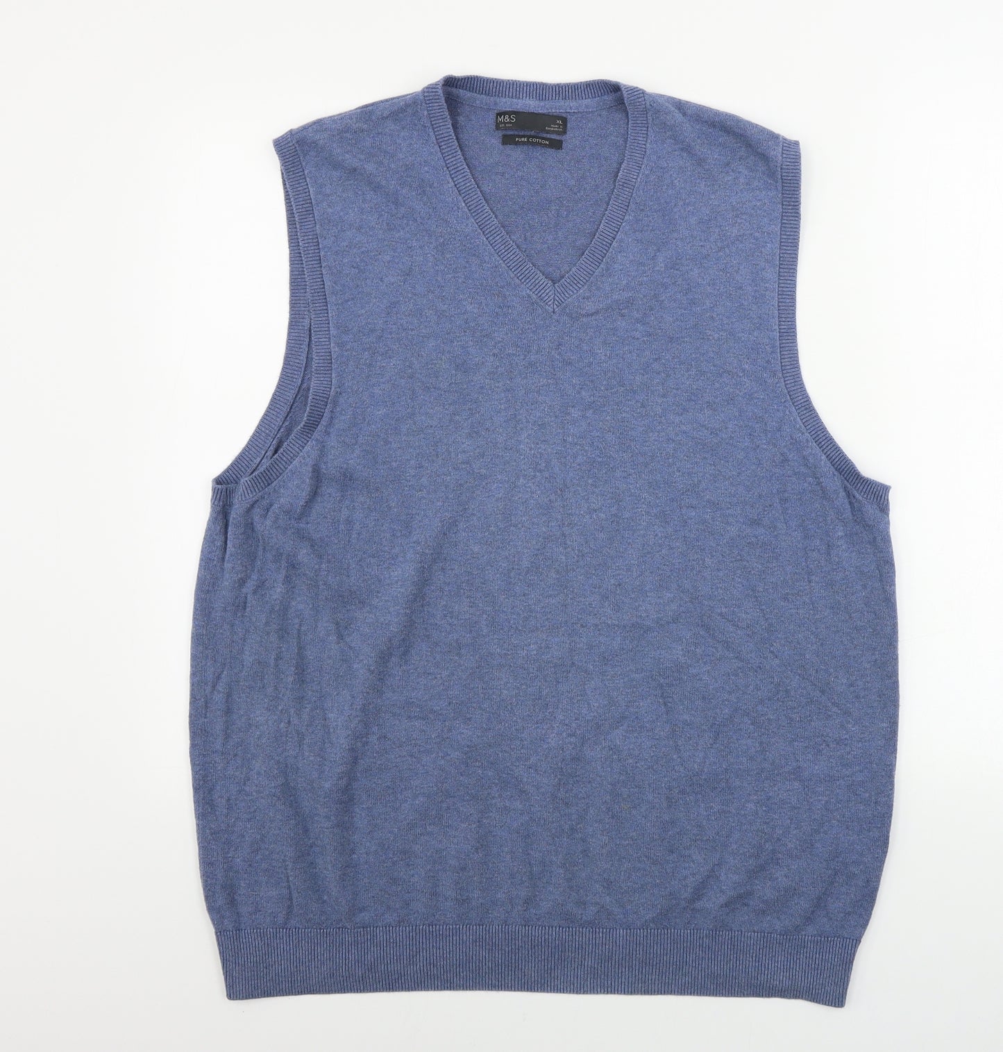 Marks and Spencer  Mens Blue   Vest Jumper Size XL