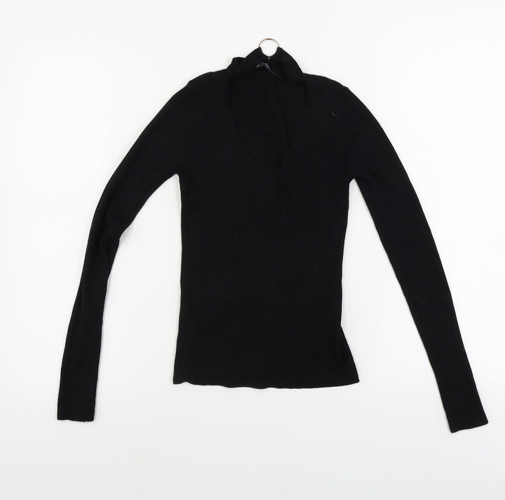Miss Selfridge  Womens Black   Pullover Jumper Size 6