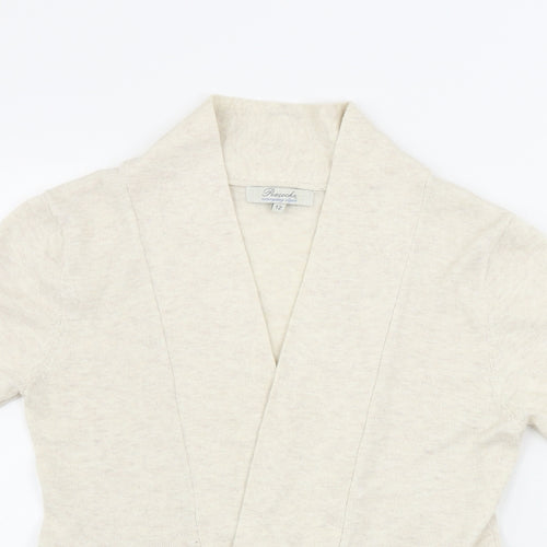 Peacocks  Womens Beige   Cardigan Jumper Size 12