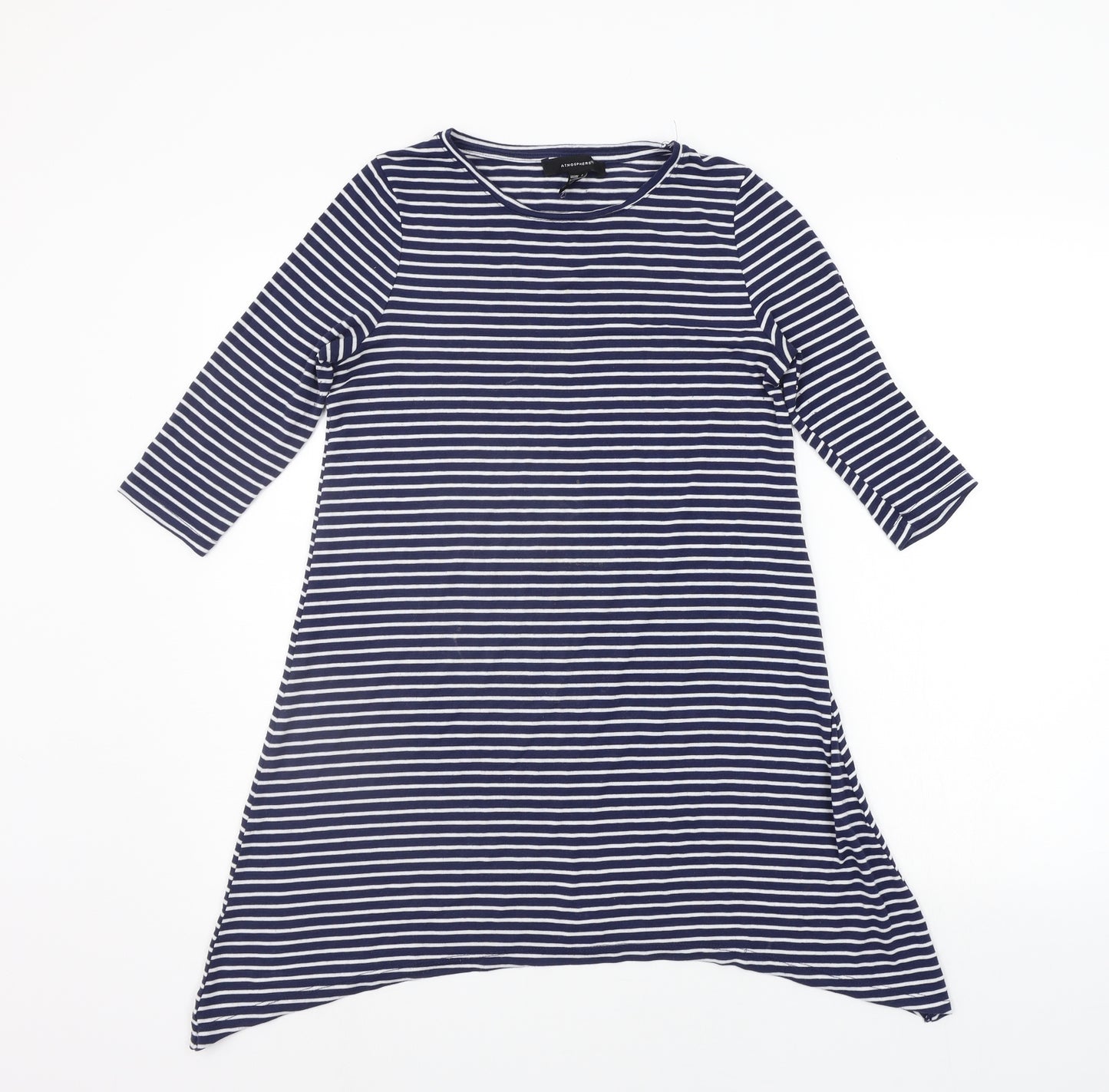 Atmosphere Womens Blue Striped  A-Line  Size 8