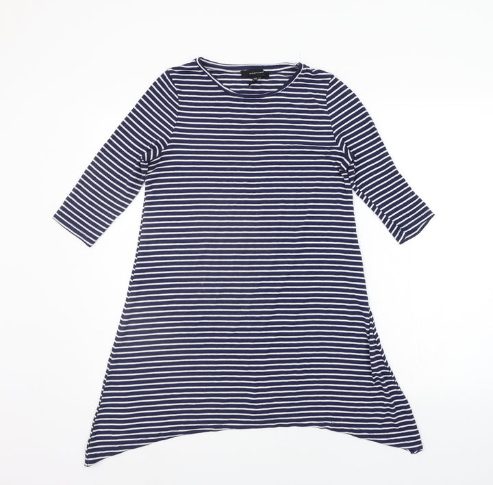 Atmosphere Womens Blue Striped  A-Line  Size 8