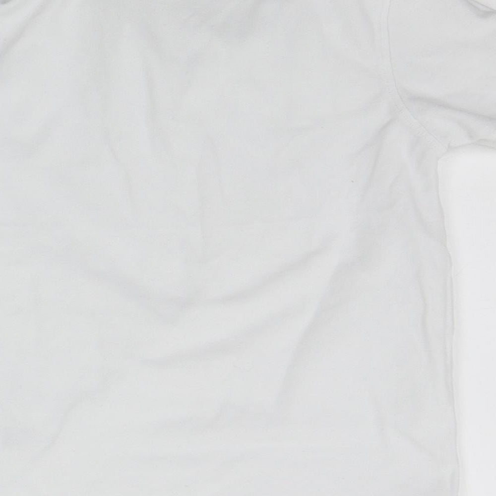 Marks and Spencer Girls White   Basic Polo Size 7-8 Years