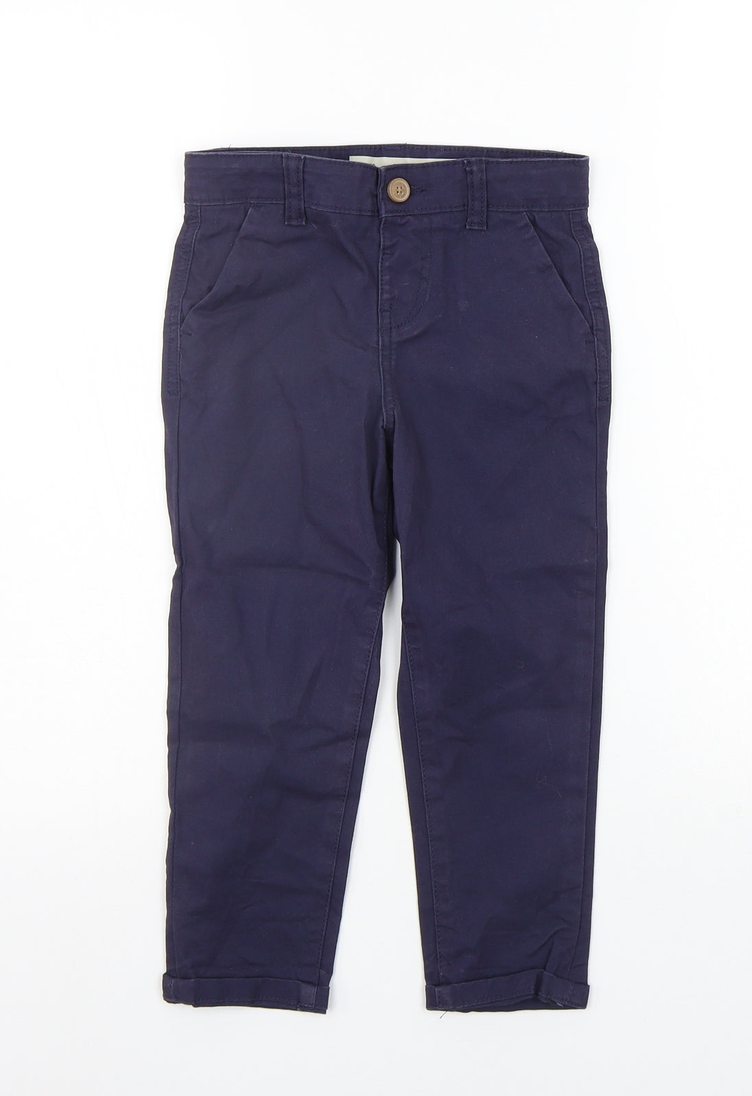 deniem co Boys Blue   Chino Trousers Size 3-4 Years