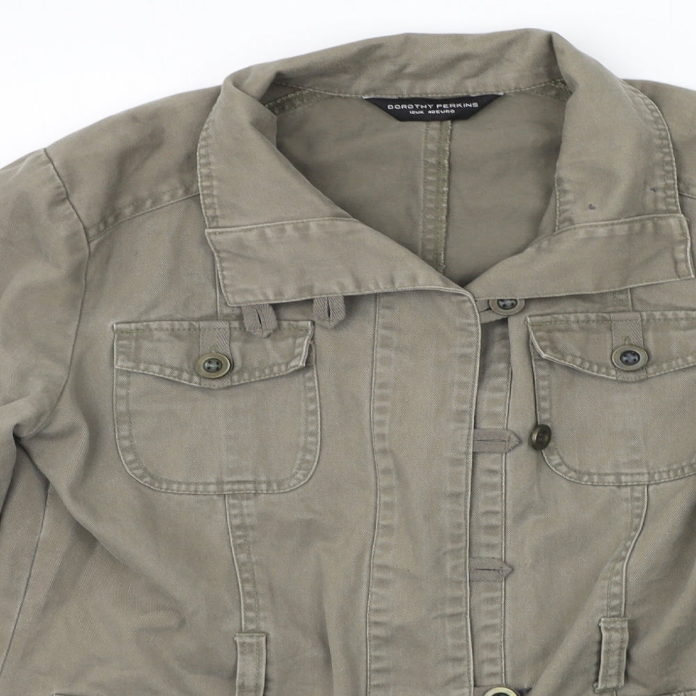 Dorothy Perkins Womens Green   Jacket Coat Size 12