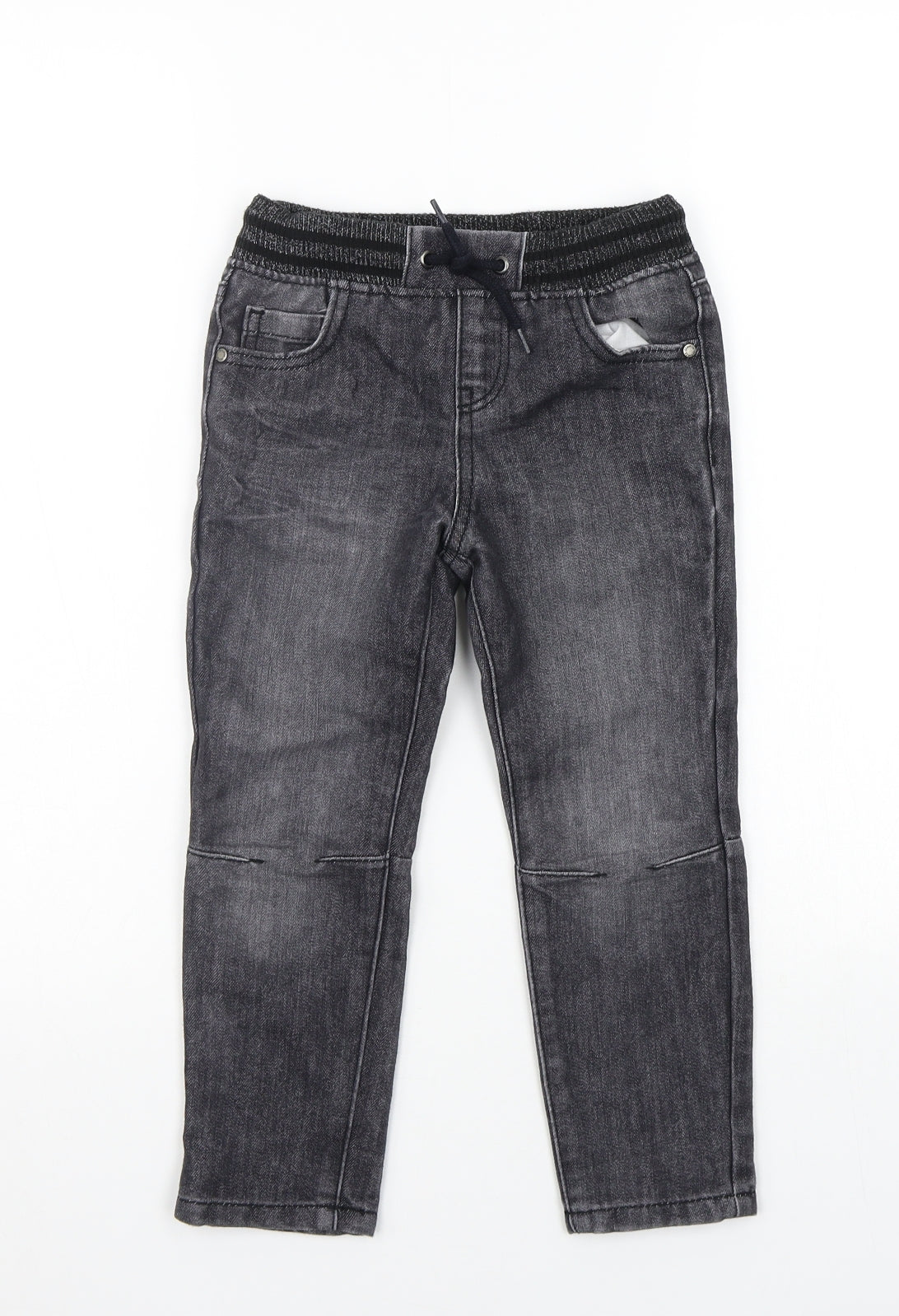 Primark Boys Grey Ikat  Chino Trousers Size 4-5 Years