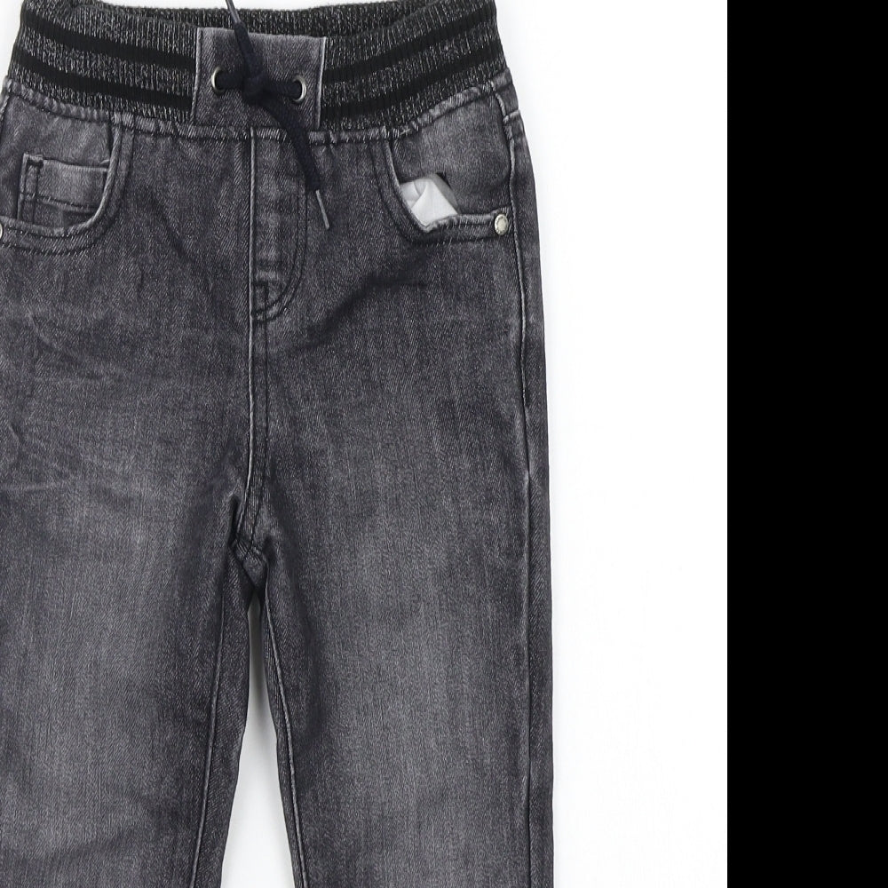 Primark Boys Grey Ikat  Chino Trousers Size 4-5 Years