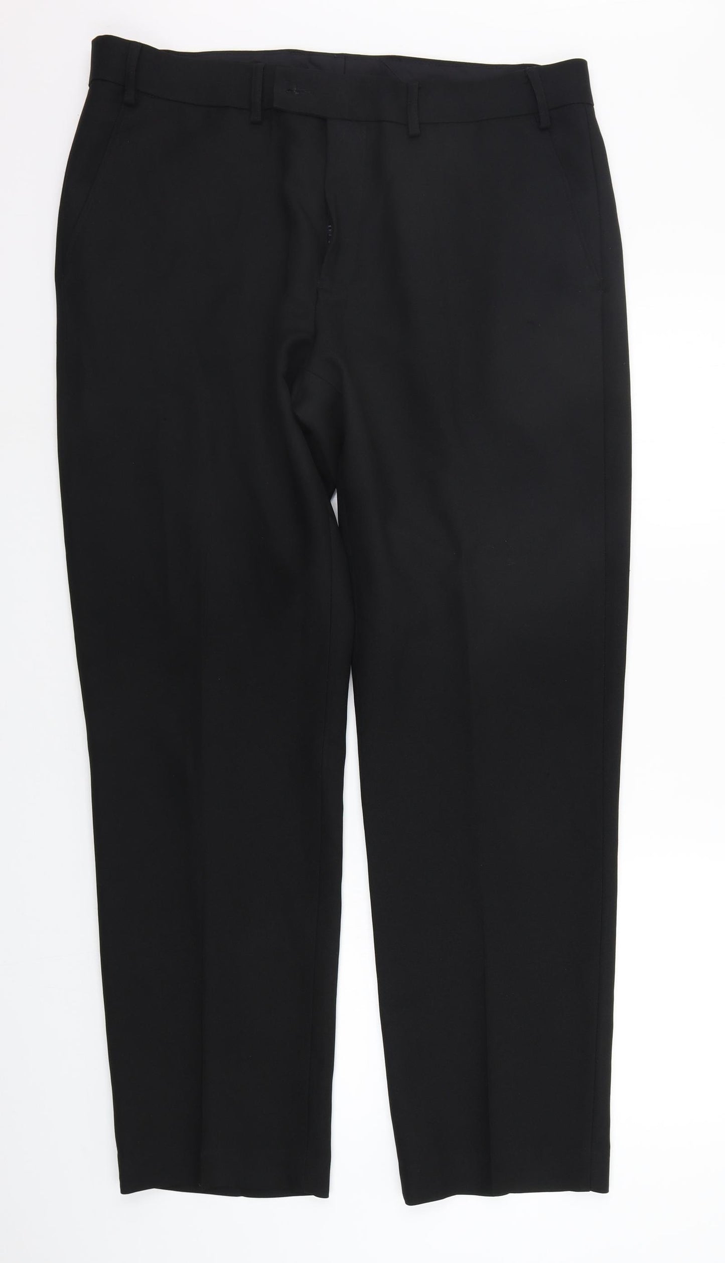 F&F Mens Black   Trousers  Size 38 in L33 in