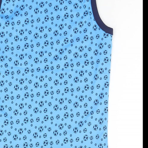 Nutmeg Boys Blue Geometric  Basic Tank Size 5-6 Years