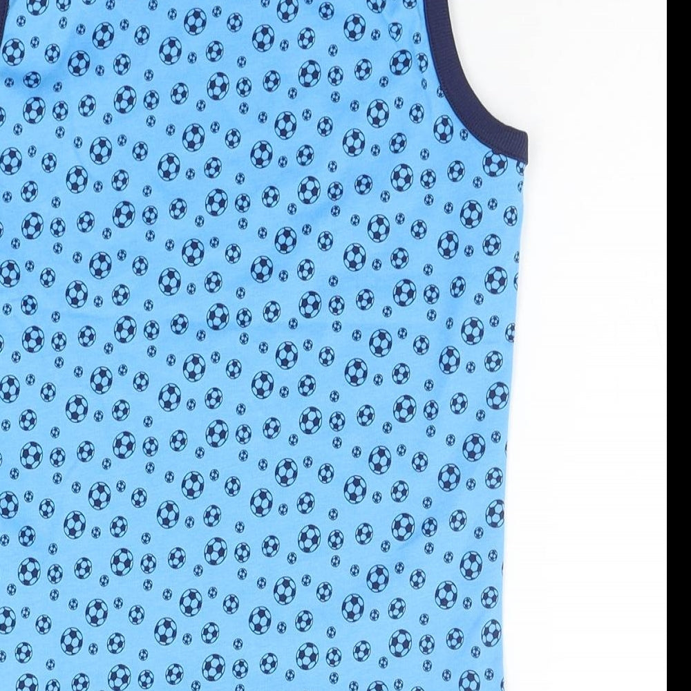 Nutmeg Boys Blue Geometric  Basic Tank Size 5-6 Years