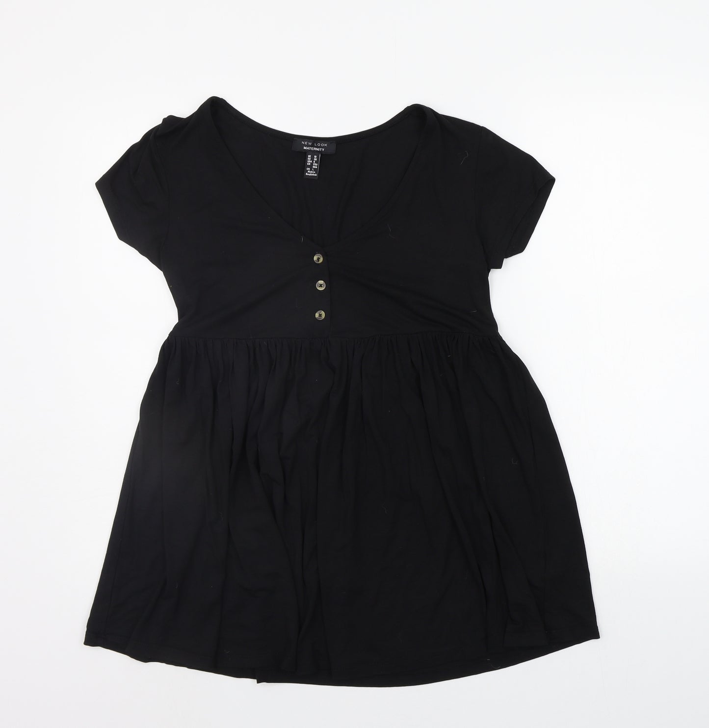 New Look Womens Black   Basic T-Shirt Size 10