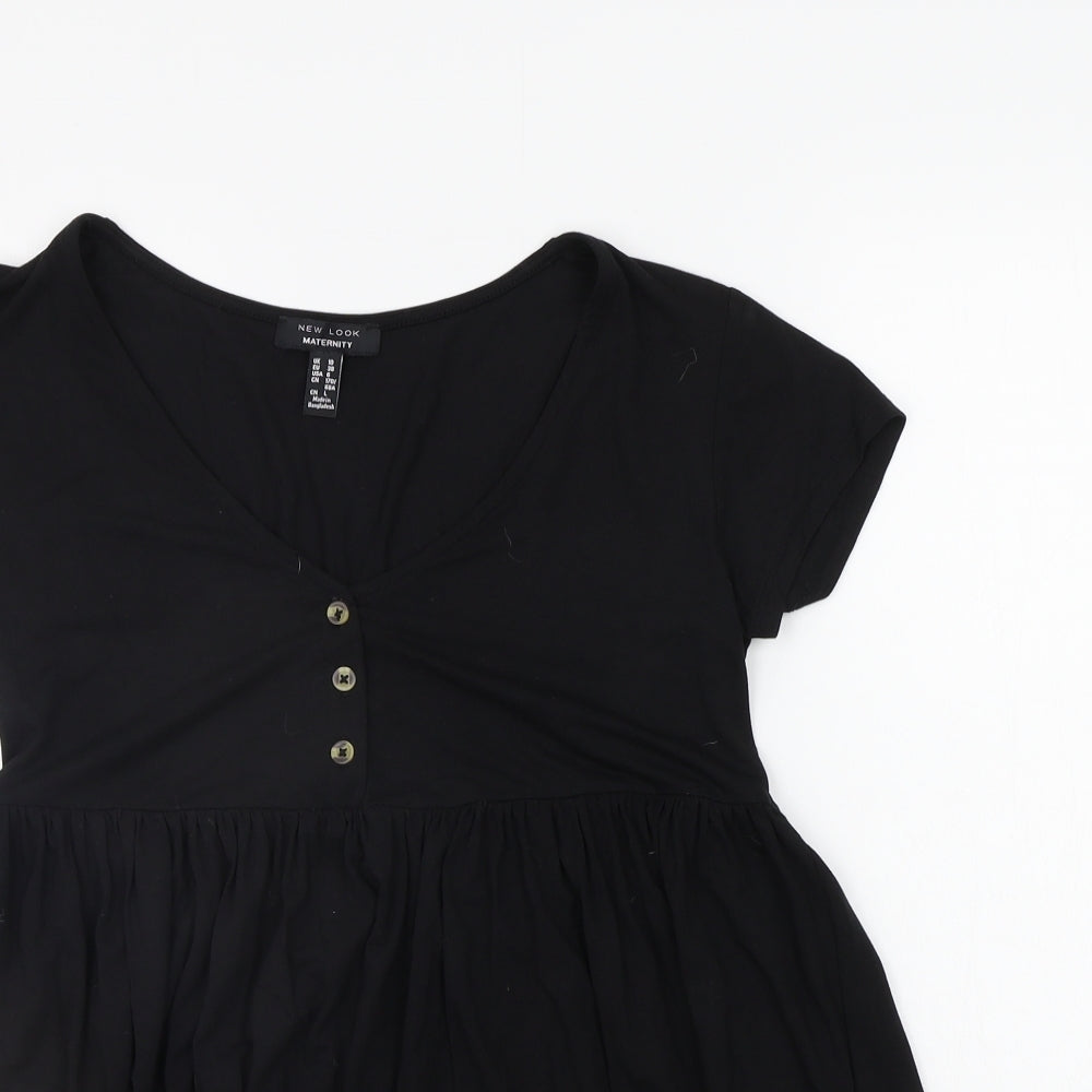 New Look Womens Black   Basic T-Shirt Size 10