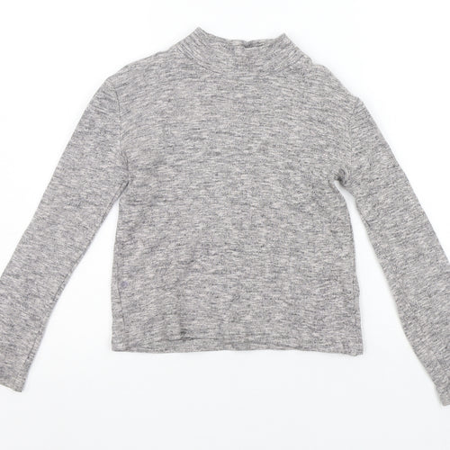 NEXT Girls Grey   Basic T-Shirt Size 7 Years