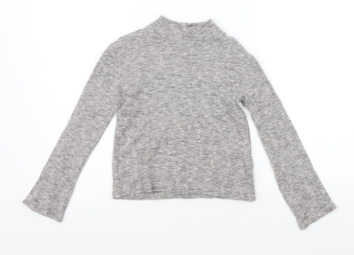 NEXT Girls Grey   Basic T-Shirt Size 7 Years