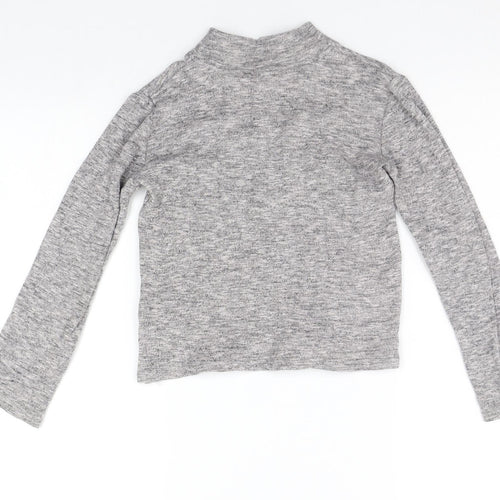NEXT Girls Grey   Basic T-Shirt Size 7 Years