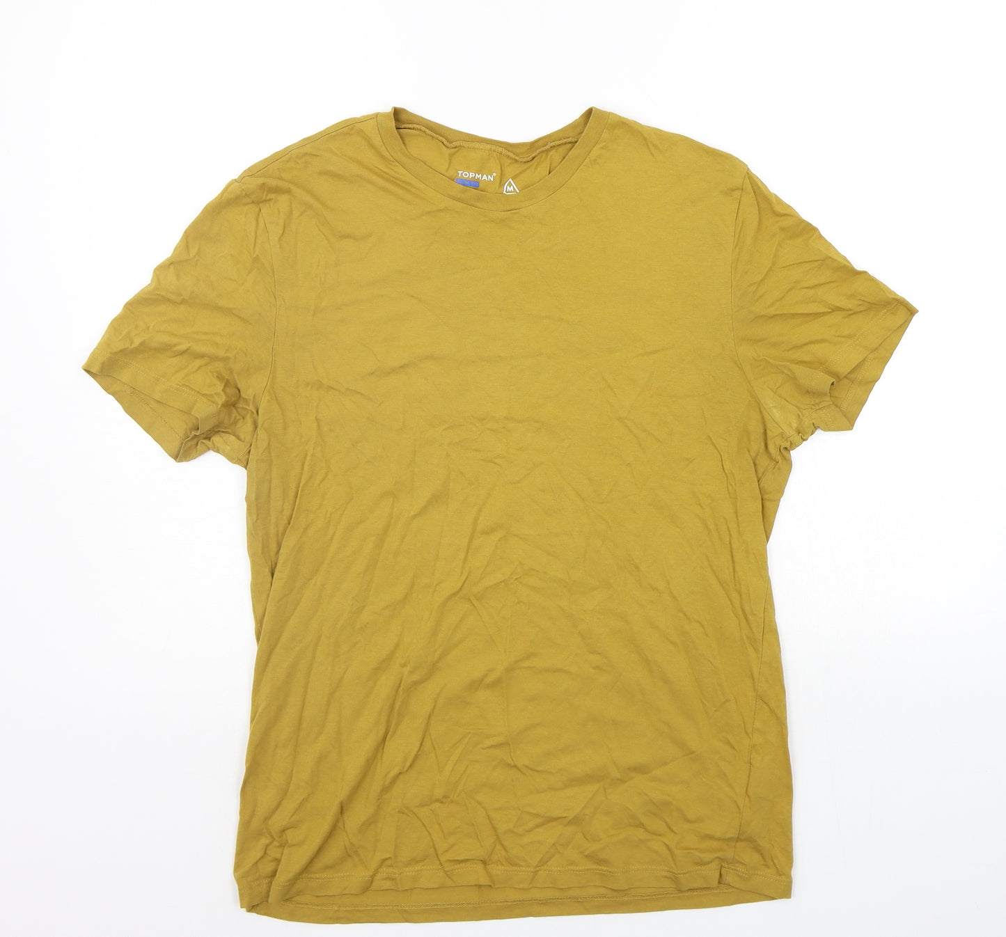 Topman Mens Yellow    T-Shirt Size M