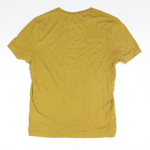 Topman Mens Yellow    T-Shirt Size M