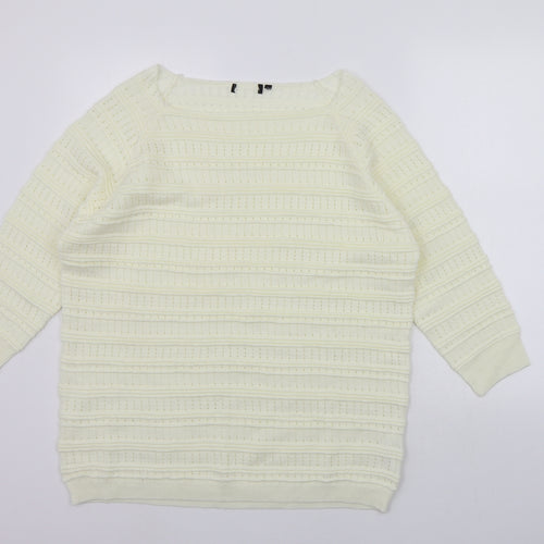 Mia Moda Womens Yellow   Pullover Jumper Size XL