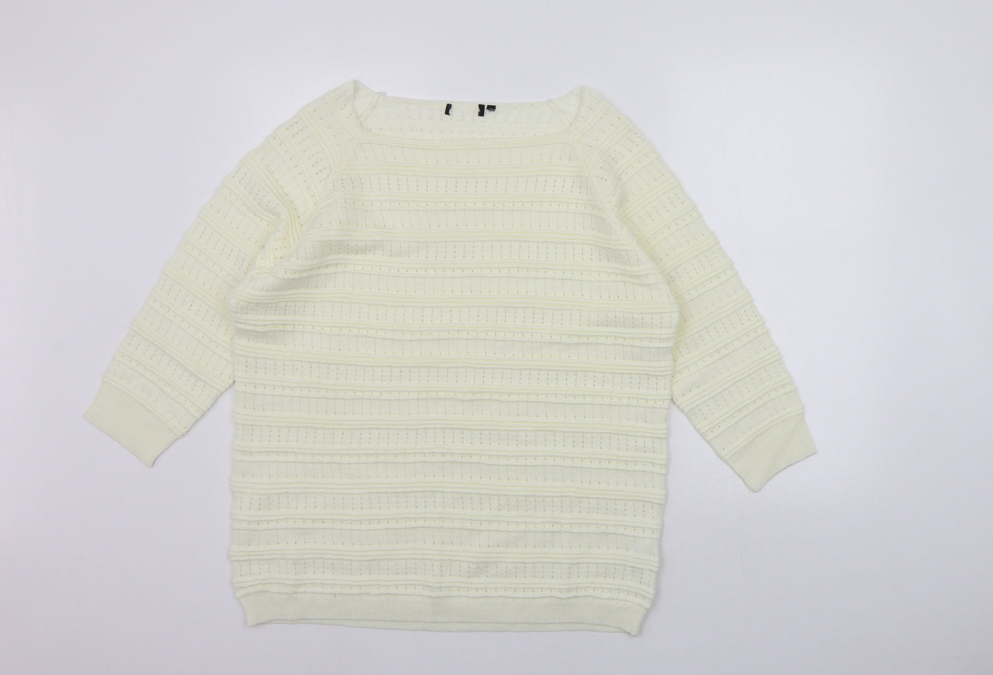 Mia Moda Womens Yellow   Pullover Jumper Size XL