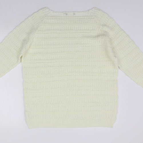 Mia Moda Womens Yellow   Pullover Jumper Size XL