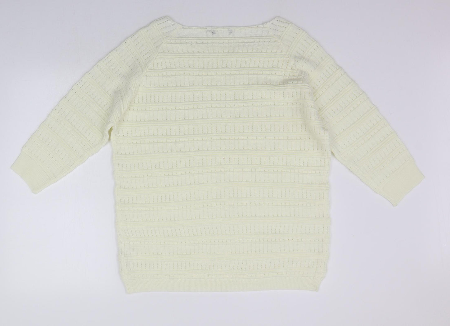 Mia Moda Womens Yellow   Pullover Jumper Size XL