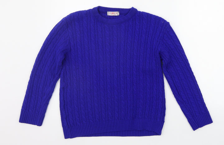 Choice Girls Blue   Pullover Jumper Size XL