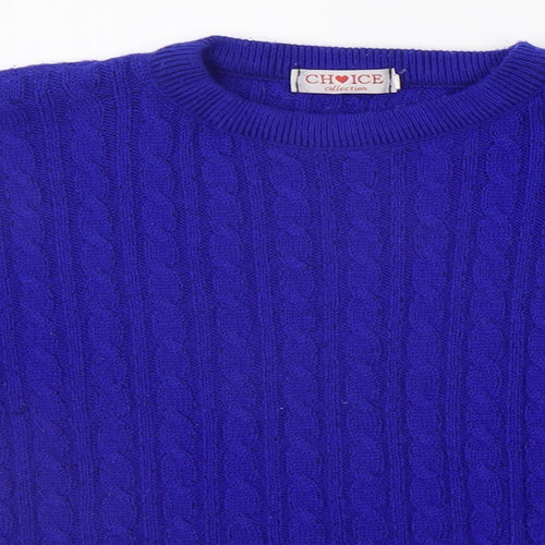 Choice Girls Blue   Pullover Jumper Size XL