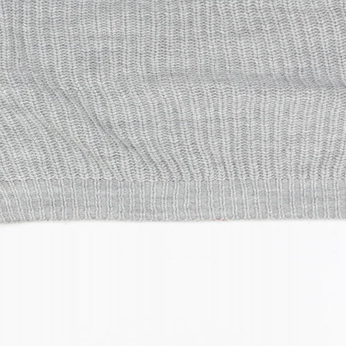 PRETTYLITTLETHING Womens Grey   Henley Jumper Size 8
