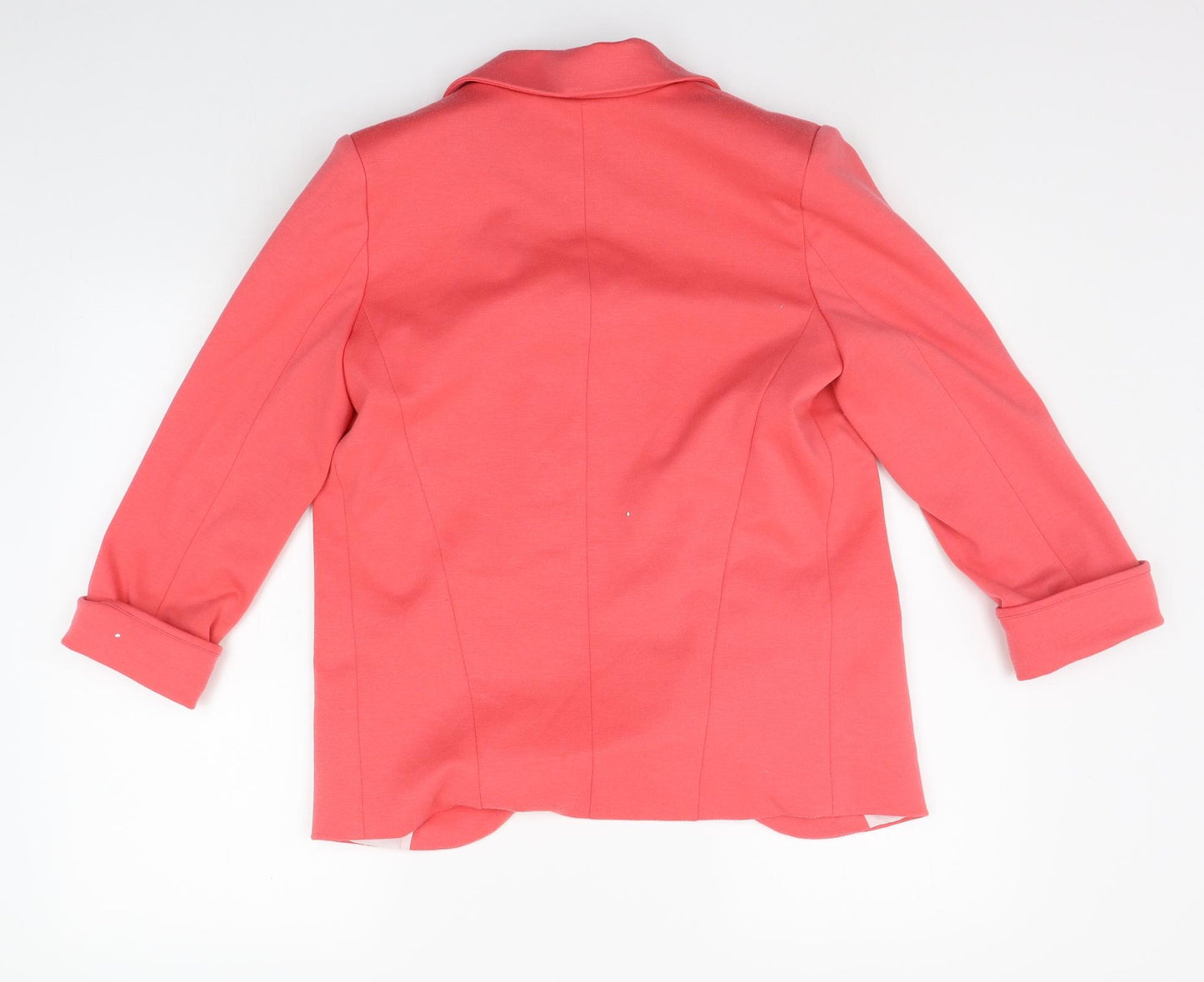 INBDUE Womens Pink Houndstooth  Jacket Blazer Size 8