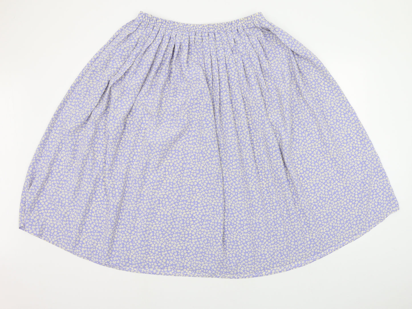 Eastex Womens Blue Geometric  A-Line Skirt Size 18  - Elasticated Waist