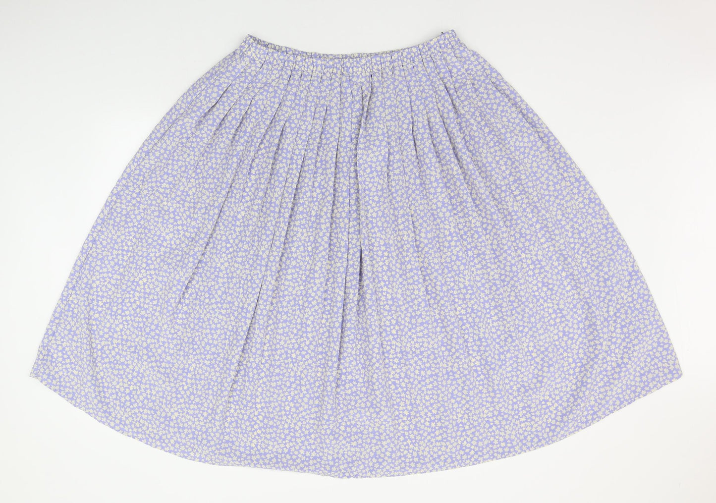 Eastex Womens Blue Geometric  A-Line Skirt Size 18  - Elasticated Waist