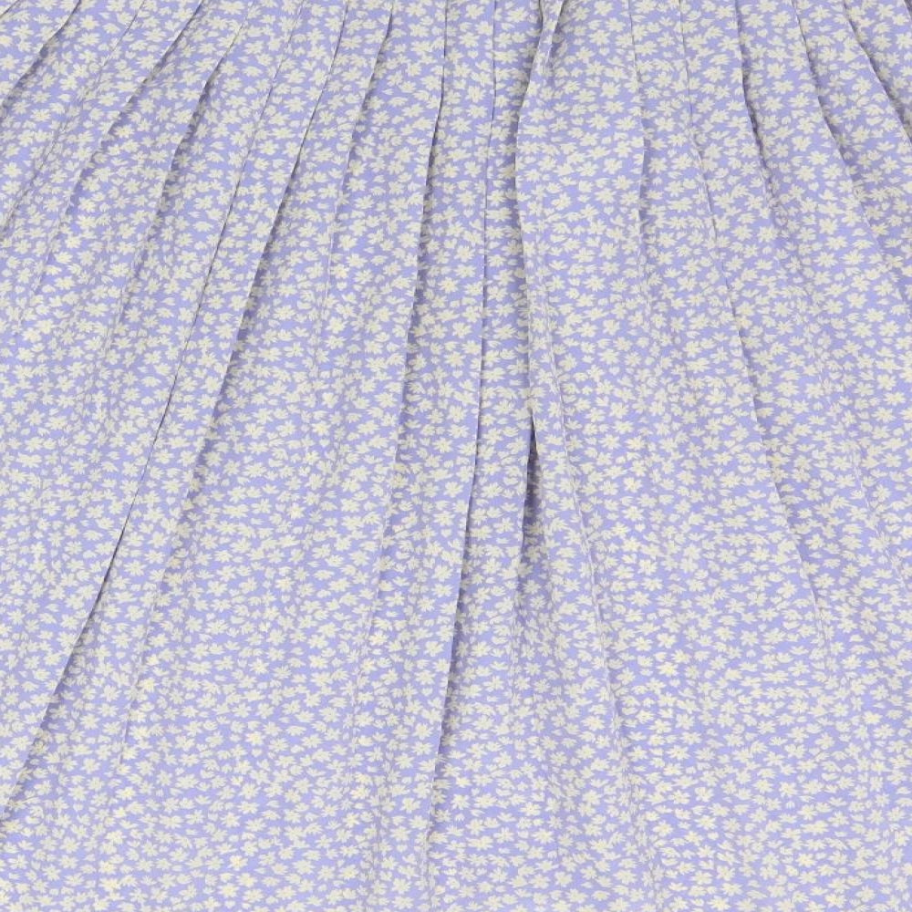 Eastex Womens Blue Geometric  A-Line Skirt Size 18  - Elasticated Waist