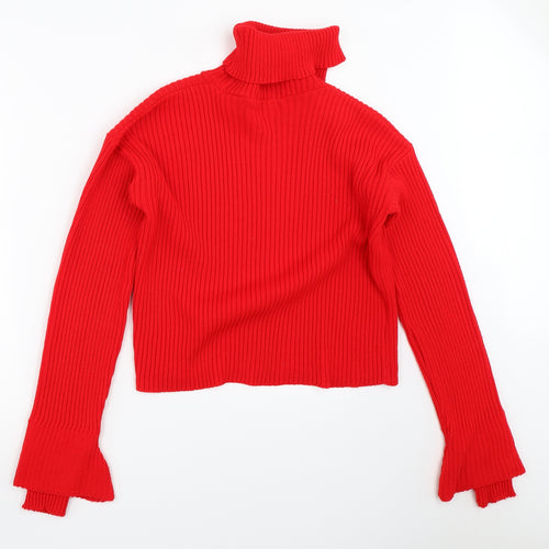 Lasula Womens Red   Pullover Jumper Size M