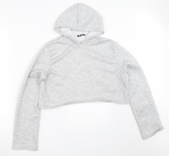 PRETTYLITTLETHING Womens Grey   Pullover Sweatshirt Size S