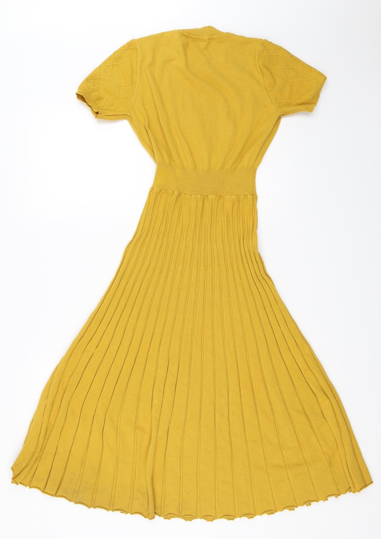 SheIn Womens Yellow   Fit & Flare  Size M