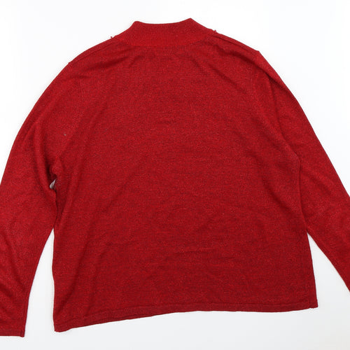BM Womens Red   Pullover Jumper Size L