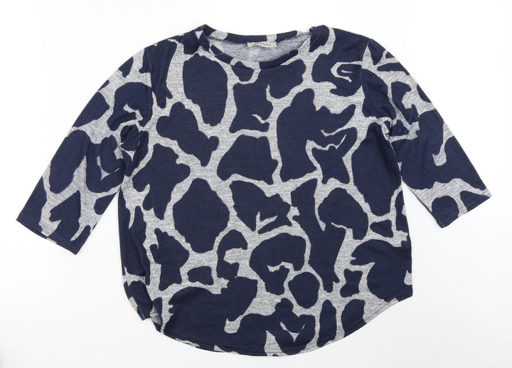 BASSINI Womens Blue Pullover Jumper Size 12