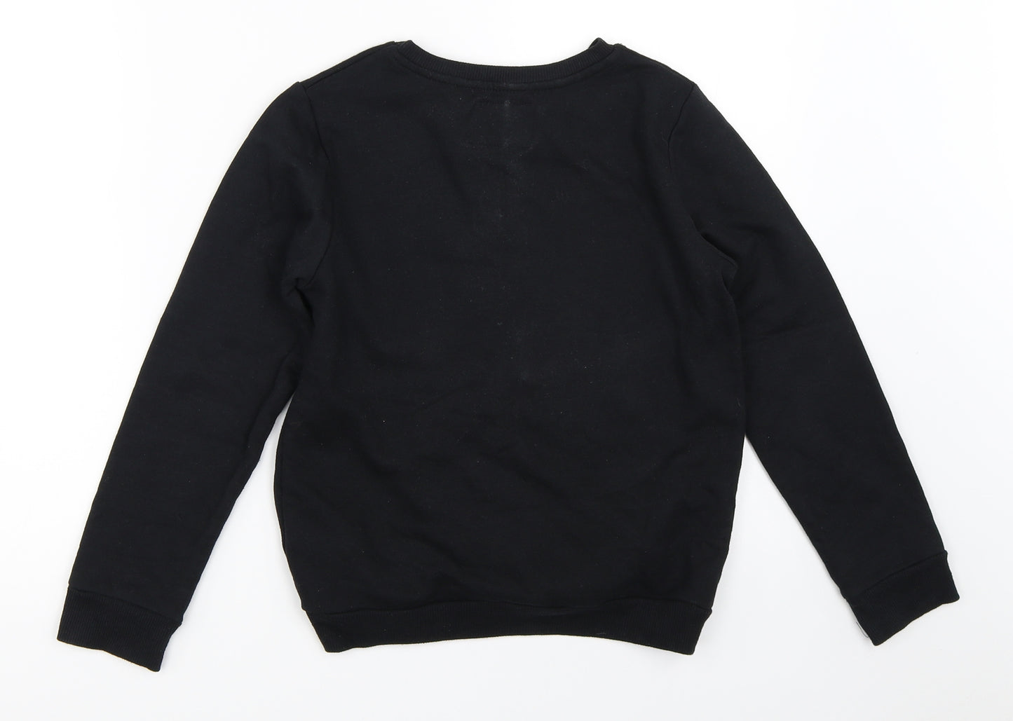 Primark Girls Black   Pullover Sweatshirt Size 9-10 Years  - christmas