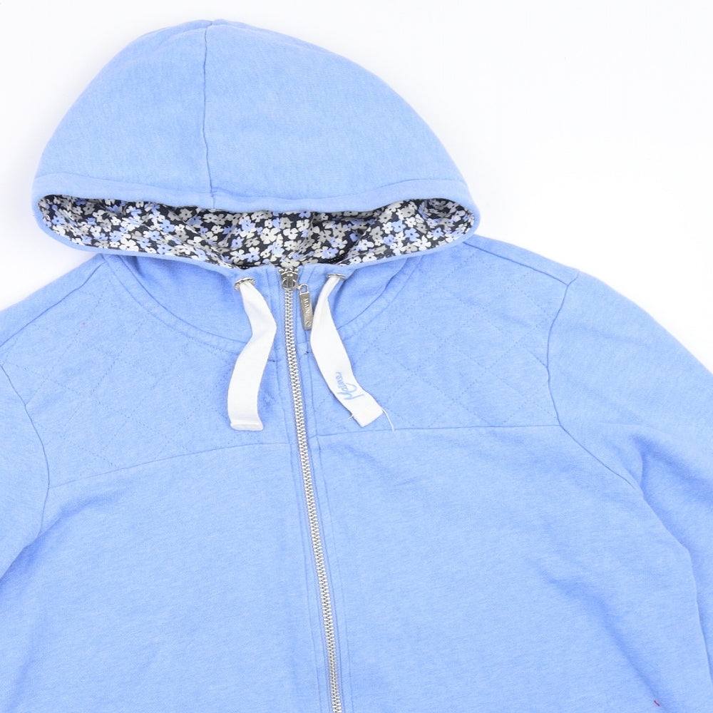Maine New England Womens Blue   Full Zip Hoodie Size 16