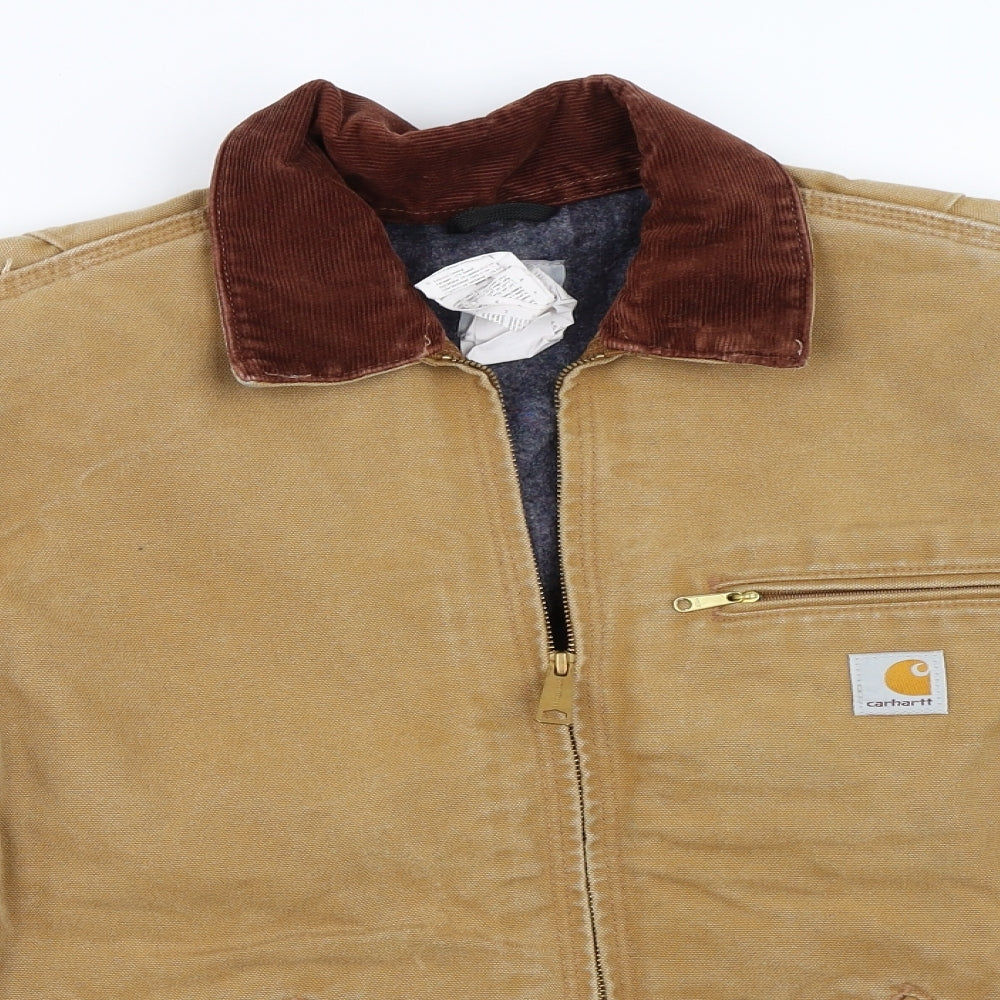 Carhartt Mens Beige   Jacket Coat Size M