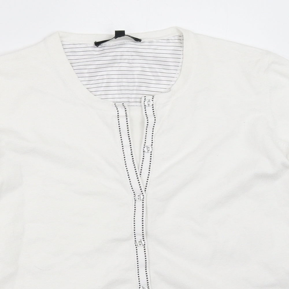 Laura Ashley Womens White   Cardigan Jumper Size 10