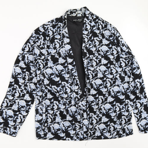 Select Womens Black Floral  Jacket  Size 14
