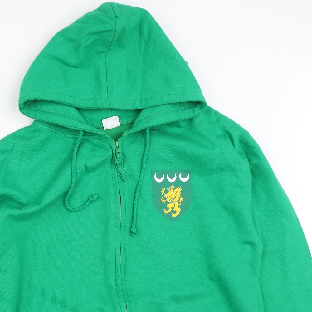 All We Do is Mens Green   Full Zip Hoodie Size L