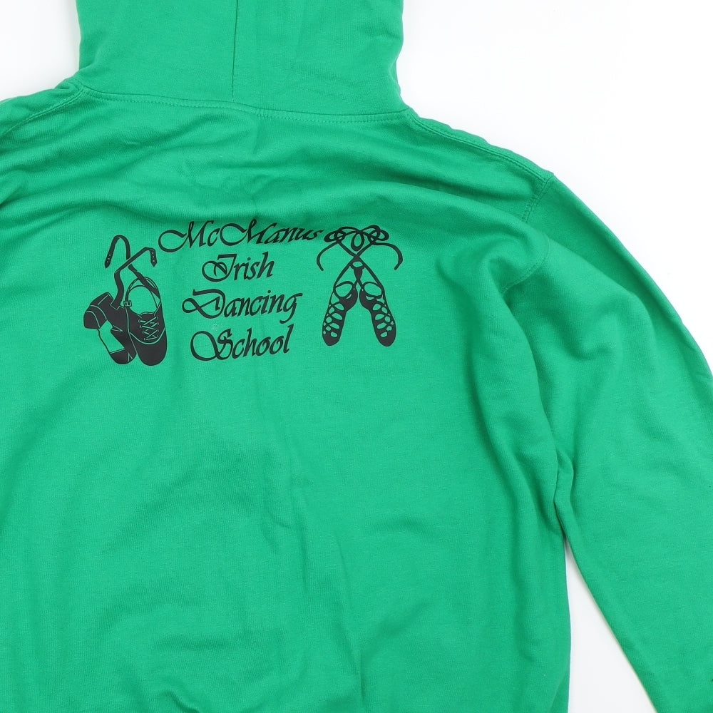 All We Do is Mens Green   Full Zip Hoodie Size L