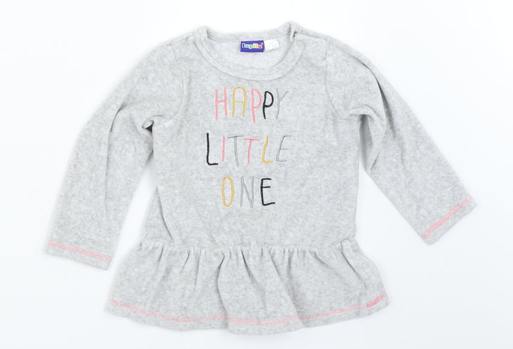 Lupilu Girls Grey Pullover Jumper Size 12-18 Months