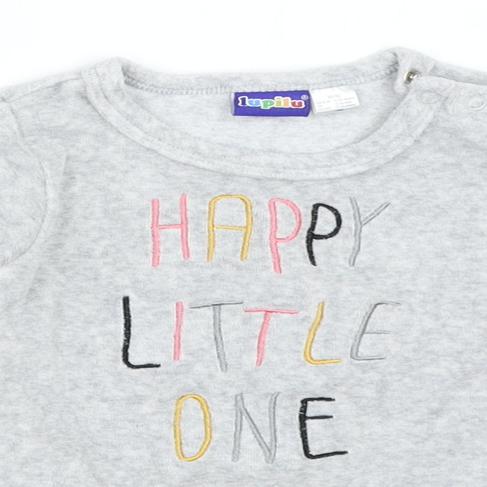 Lupilu Girls Grey   Pullover Jumper Size 12-18 Months