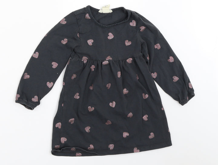 H&M Girls Grey Fit & Flare Size 2 Years